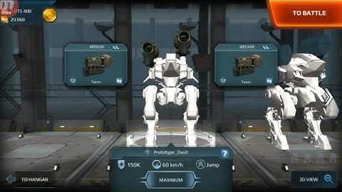 War robots test server 2.6.1(198) new prototype robot,new prototype light wepon.