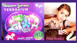 Unicorn Garden Terrarium - kids activities with Abbie Wabbit