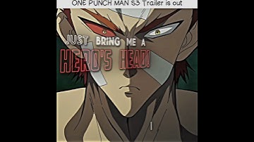 One Punch Man Season 3 Trailer - One Punch Man Edit | #onepunchman #opmseason3 #edit #shorts