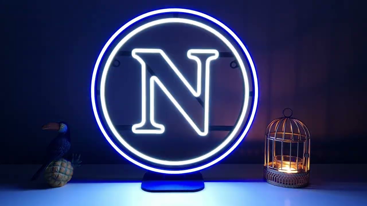 SSC Napoli Logo LED Neon Sign  #napoli  #ssc  #seriaa #italy #football