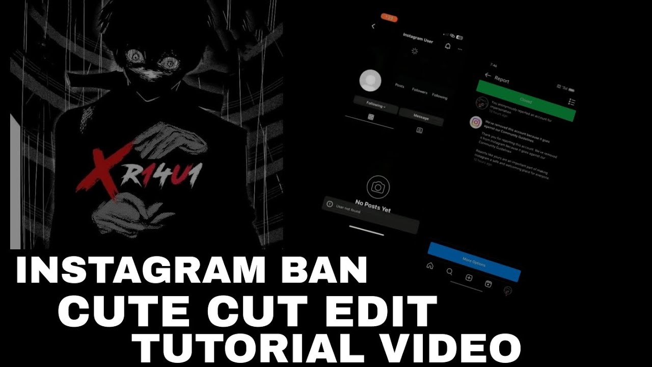How To Make Cute Cut Ban Edit  👑👍🏿