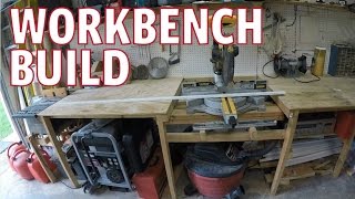 This video features a few workbench build ideas. I have a table saw and a Dewalt sliding compound miter saw built into the bench. 