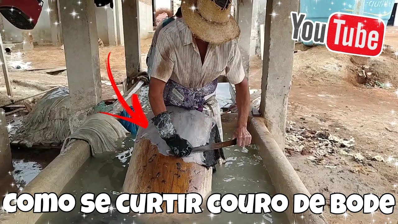 Como se curtir couro de bode - YouTube