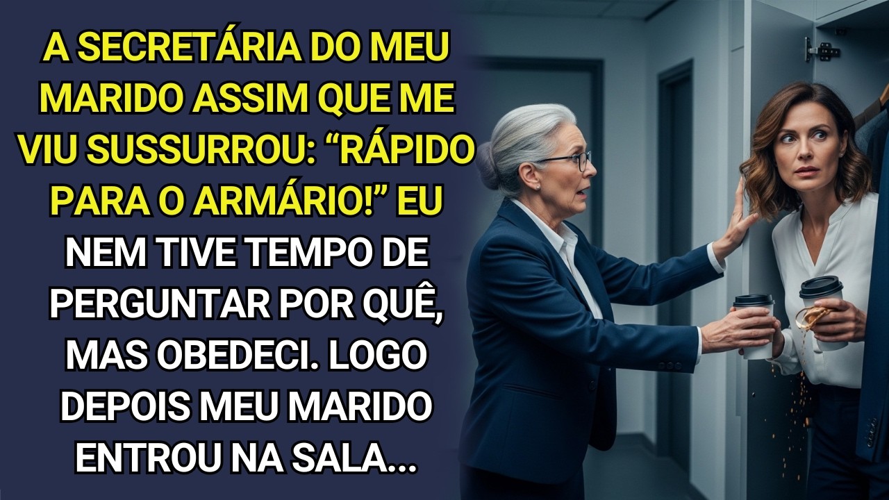 A secretária sussurrou: 
