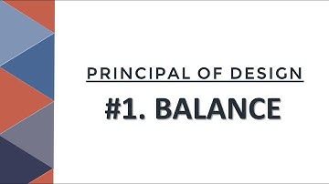 The principal of Design - First Topic "Balance" - English and Bangla