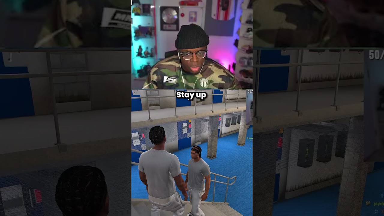 FIGHT IN JAIL GTA RP... #funny #gaming #gtarp