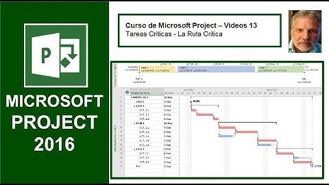 CURSO DE GESTIÓN DE PROYECTOS VÍDEO 13   Tareas Criticas - La Ruta Critica