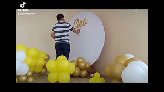 DIY Balloon decor Happy 55th Birthday Cleq 10/16/2023
