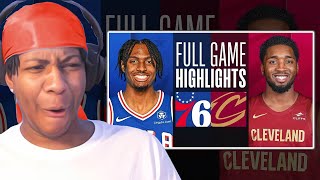 Lvgit Reacts To 76ERS at CAVALIERS | FULL GAME HIGHLIGHTS | February 12, 2024