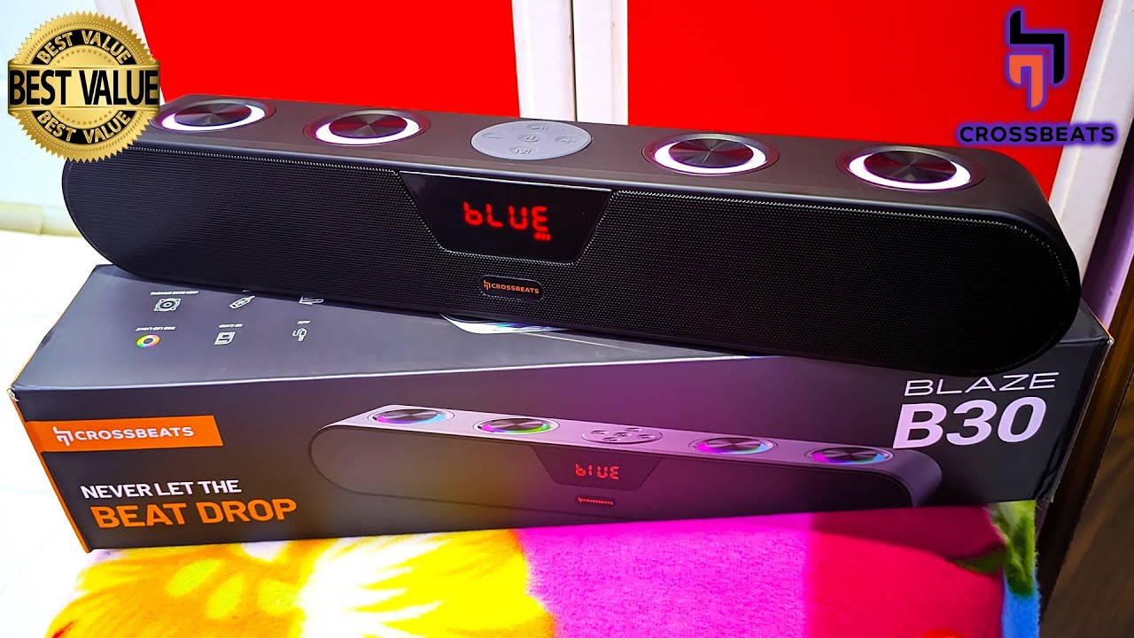 Саундбар Crossbeats Blaze B30 Bluetooth 30 Вт | Лучший бюджетный беспроводной саундбар до 2000 года