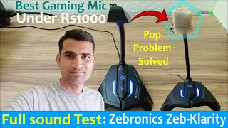 Gaming mic under Rs1000 Zebronics Zeb klarity