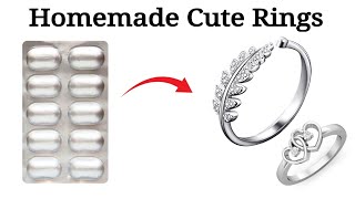 DIY homemade couple love rings🥰😍/how to make rings from waste/best ring ever!