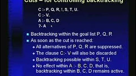 Lecture - 15 Prolog: Exercising Control