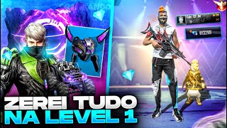 GASTEI 100 MIL DIAMANTES NOS EVENTOS GRAFITANDO E CAIXA CHROMO NA CONTA LVL 1 MAIS RICA DO FREE FIRE