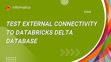 How to Test External Connectivity to Databricks Delta Databases using JDBC Drivers from DIS Machine