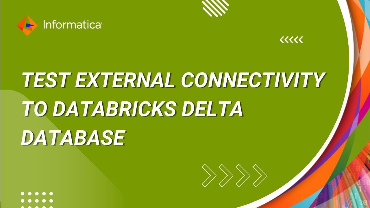 How to Test External Connectivity to Databricks Delta Databases using JDBC Drivers from DIS Machine