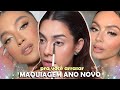 TUTORIAL de MAKE FÁCIL e GLAM pras FESTAS DE ANO NOVO ✨ | Hellen Shawanny