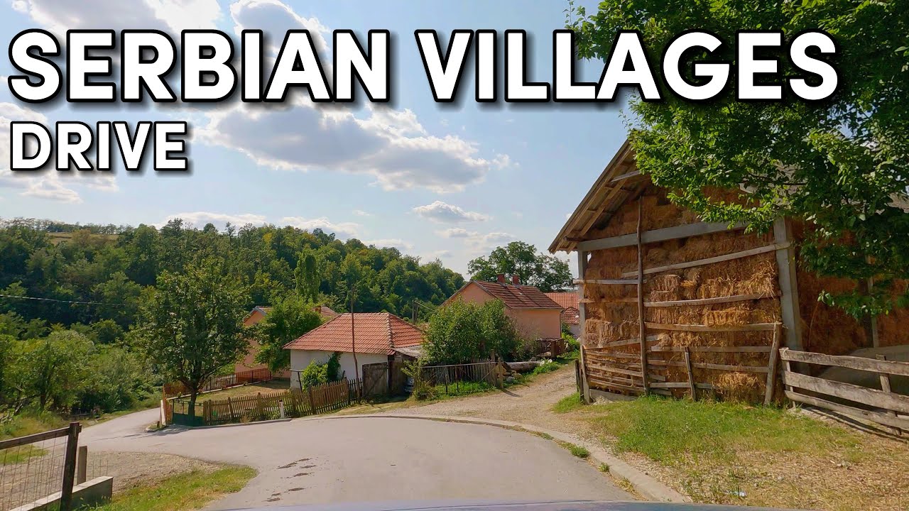 Small Villages near Valjevo - Serbian countryside - Scenic Drive