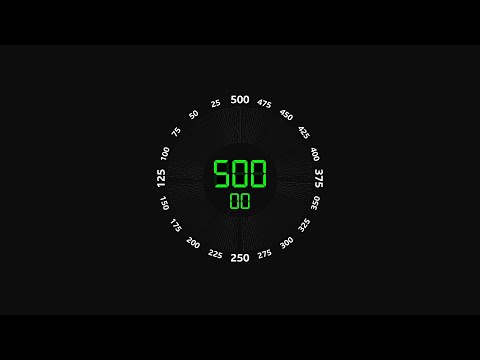 500 Second Countdown (BBC News Remix, LED Circle Clock Version)