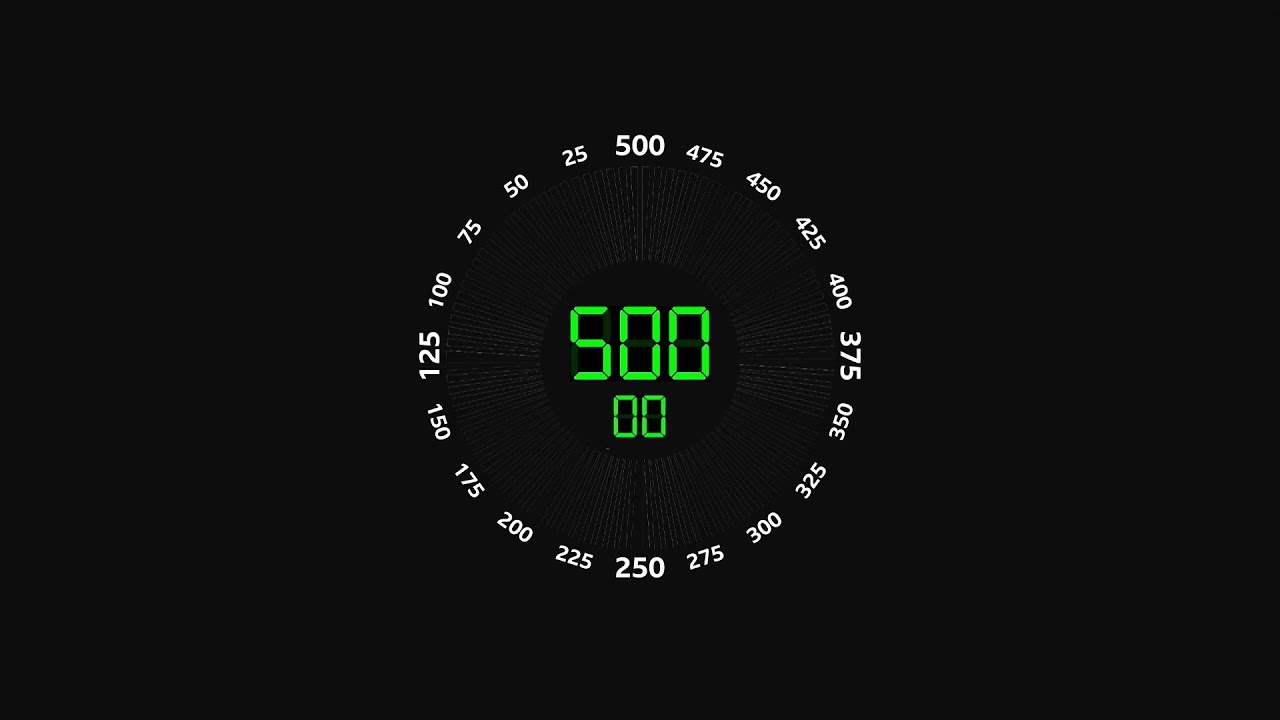 500 Second Countdown (BBC News Remix, LED Circle Clock Version) - YouTube