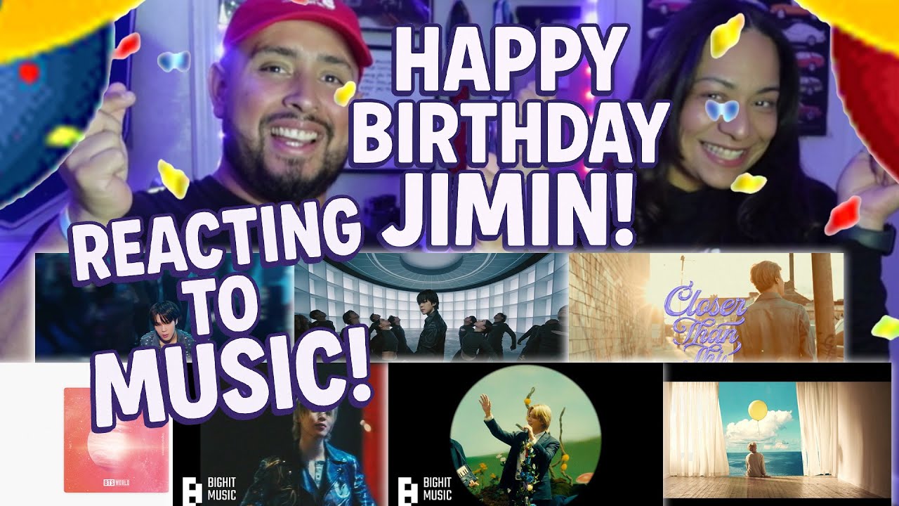 Happy Birthday Jimin! Reacting to BTS | Jimin MV's! WOW That VOICE!