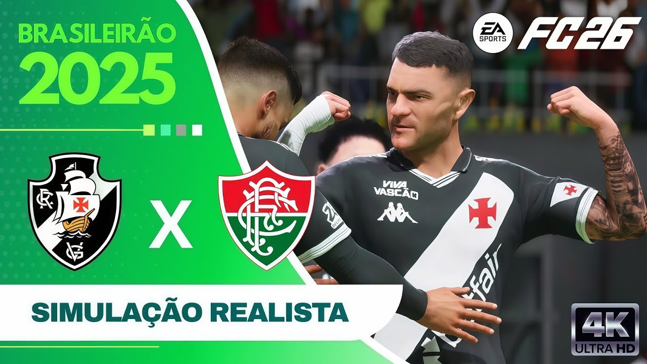 FC 26 - VASCO X FLUMINENSE | Brasileirão Betano 2025 | Simulação Realista [4K ULTRA HD 60FPS]