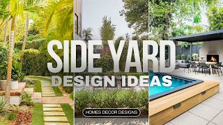 SIDE YARD GARDEN DESIGN IDEAS | HOW TO TURN AN AWKWARD ALLEY INTO A STUNNING SIDE GARDEN OASIS!