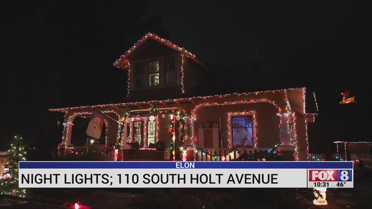 Holiday Night Lights 110 South Hold Avenue Youtube