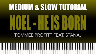 Tommee Profitt feat. Stanaj – Noel (He Is Born) | MEDIUM & SLOW Piano Tutorial