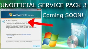 Windows Vista UNOFFICIAL Service Pack 3: COMING SOON! [Teaser + Overview]