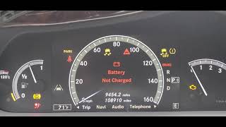 How To Fix Battery Not Charging Message On Mercedes Bez S500 2007 And up