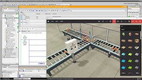Sorting by height with S7-PLCSIM Advanced V3.0