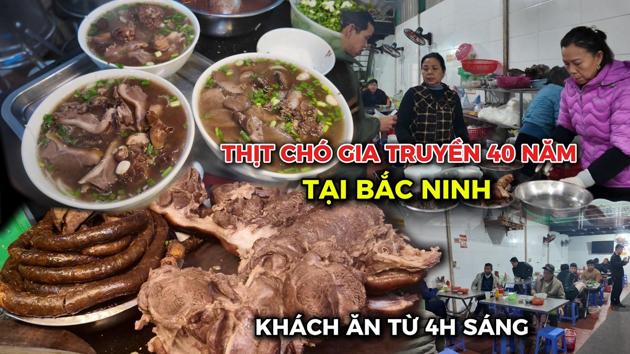 ĐỘT NHẬP QUÁN THỊT CHÓ GIA TRUYỀN HƠN 40 NĂM TẠI BẮC NINH CỰC NGON