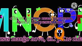 Don’t glitched this Esperanto alphabet song in might confused you