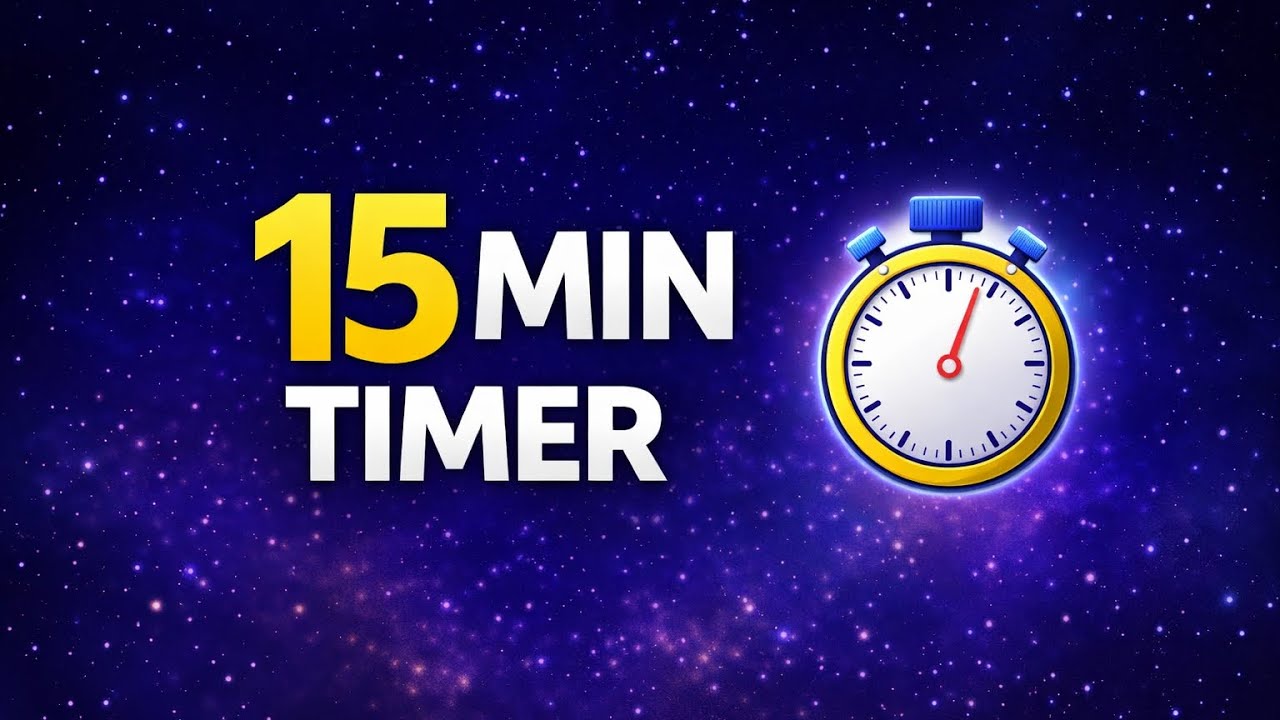 15 Minute Timer | Classroom Countdown Timer - YouTube