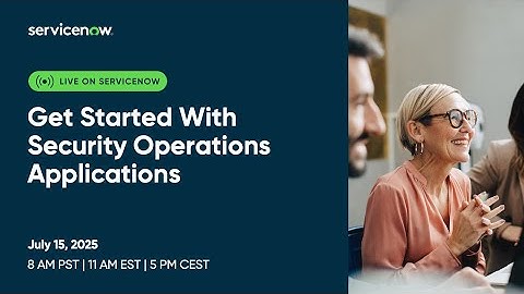 Get Started With Security Operations Applications