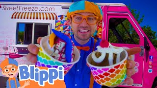 Blippi Visits an Ice Cream Truck | Learn To Count - Simple Maths for Kids | Educational Videos