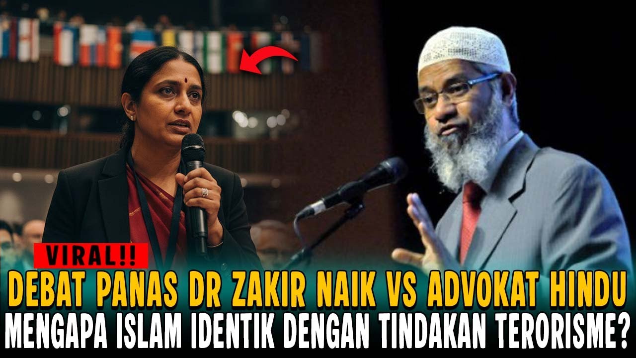 DEBAT‼️ DR ZAKIR NAIK VS ADVOKAT HINDU: MENGAPA ISLAM IDENTIK DENGAN TINDAKAN TER*RISME?