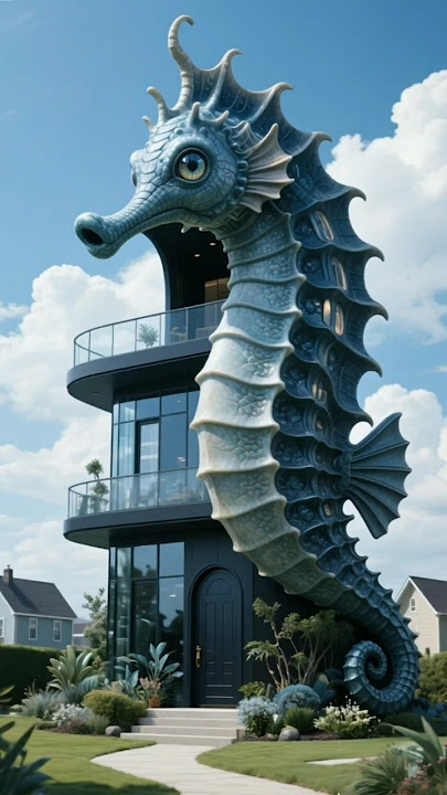This Seahorse-Shaped House Is Unlike Anything You've Ever Seen! #home #uniquehomes #homedesign