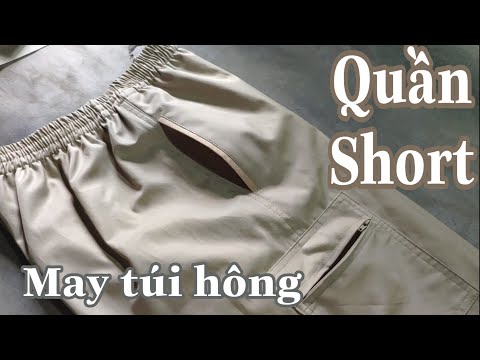 Quần Short #1: Cắt may túi hông thẳng - How to sew a Side Pocket | Np Tailor