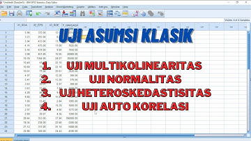 UJI ASUMSI KLASIK MENGGUNAKAN DATA SEKUNDER !!