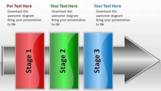 ppt linear process flow powerpoint template 3 stages1 templates presentation infographics slides