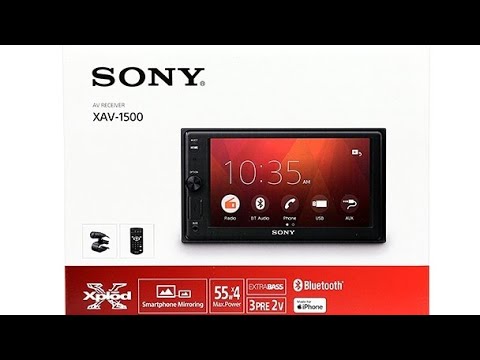Sony Infortainment Car infotainment Sony XAV 1500 touch stereo installation @MohansMech ...