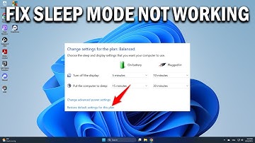 How To Fix Sleep Mode Not Working in Windows 11 - Easy Fix