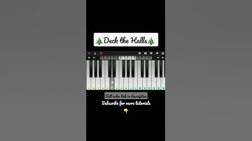 Thumbnail of Deck The Halls | Christmas Song | Easy Piano Tutorial Short