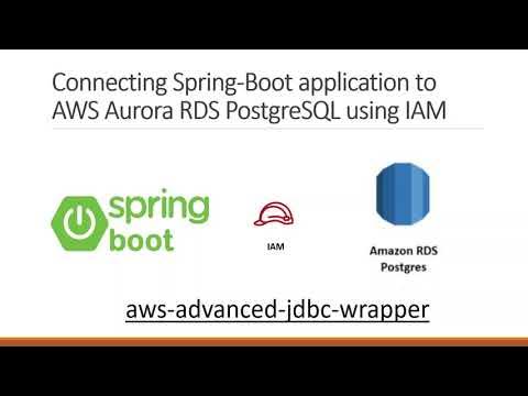 Spring boot connectivity to AWS RDS PostgreSQL using IAM | AWS Advanced ...