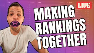 Making My Fantasy Football Rankings with fRank | LIVE