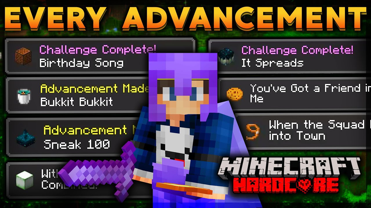 Completing every 1 19 advancement in minecraft hardcore hindi youtube