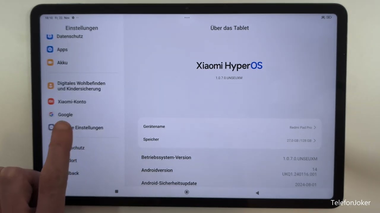 Redmi Pad Pro Wie aktiviert man die Entwickleroptionen?