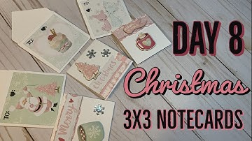 12 Days of Christmas Craft Series / Day 8 / 3x3  Christmas Card Set
